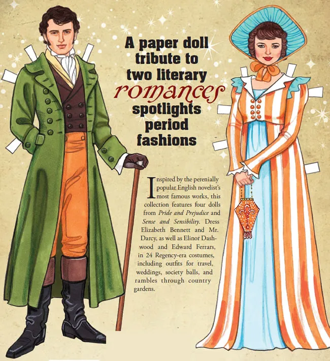 Free Jane Austen Paper Dolls: 3 Costumes & 2 Characters!