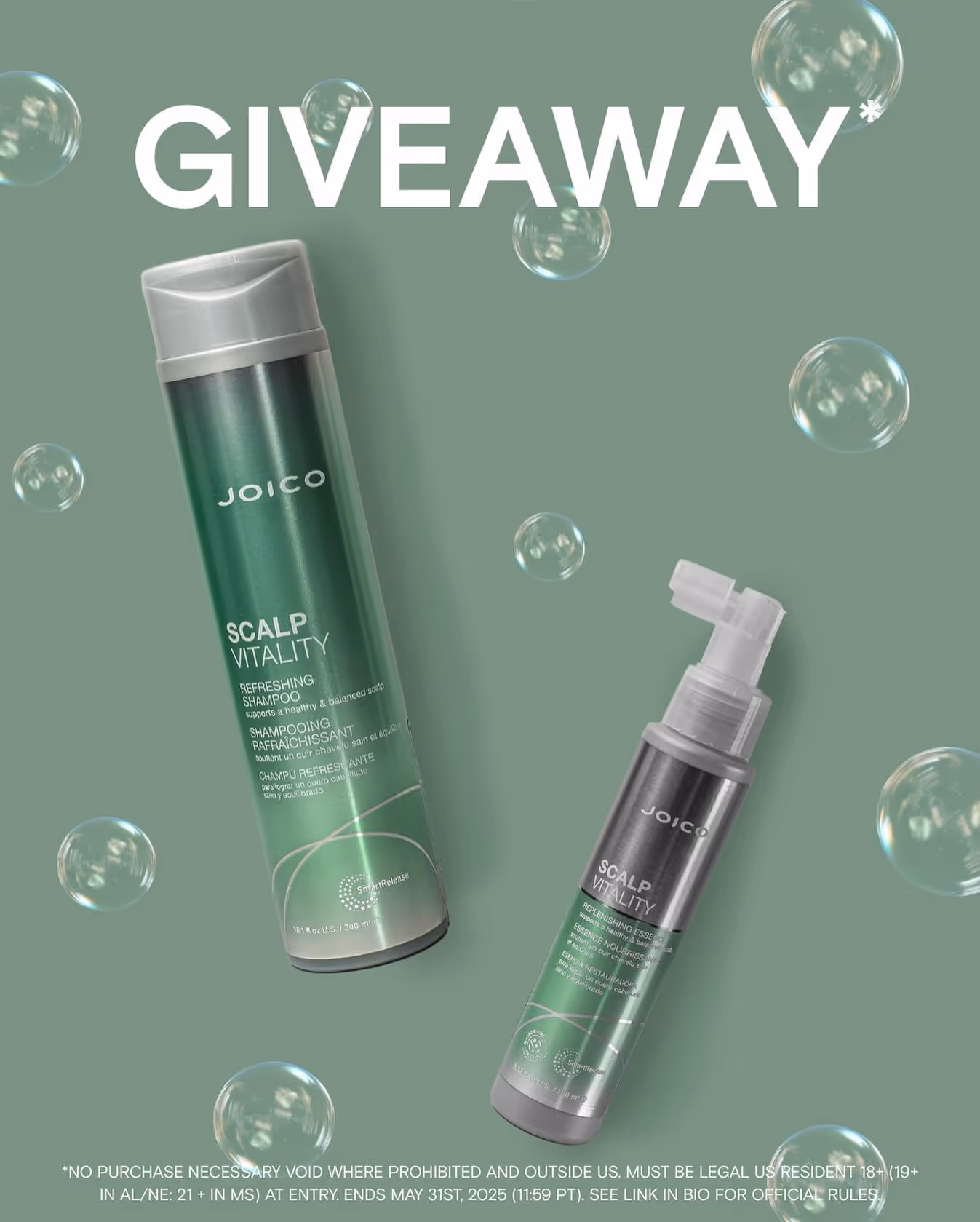 Free Joico: Get 2 Scalp Refreshing Samples!