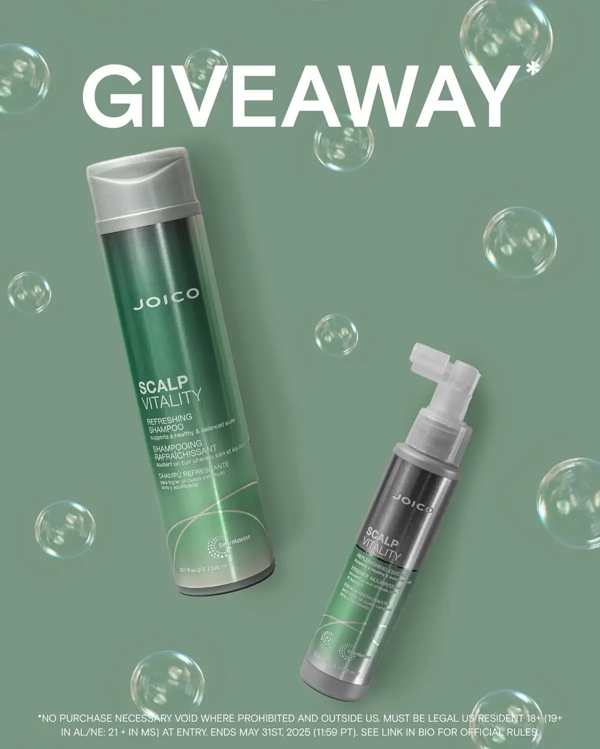 Free Joico: Get 2 Scalp Refreshing Samples!