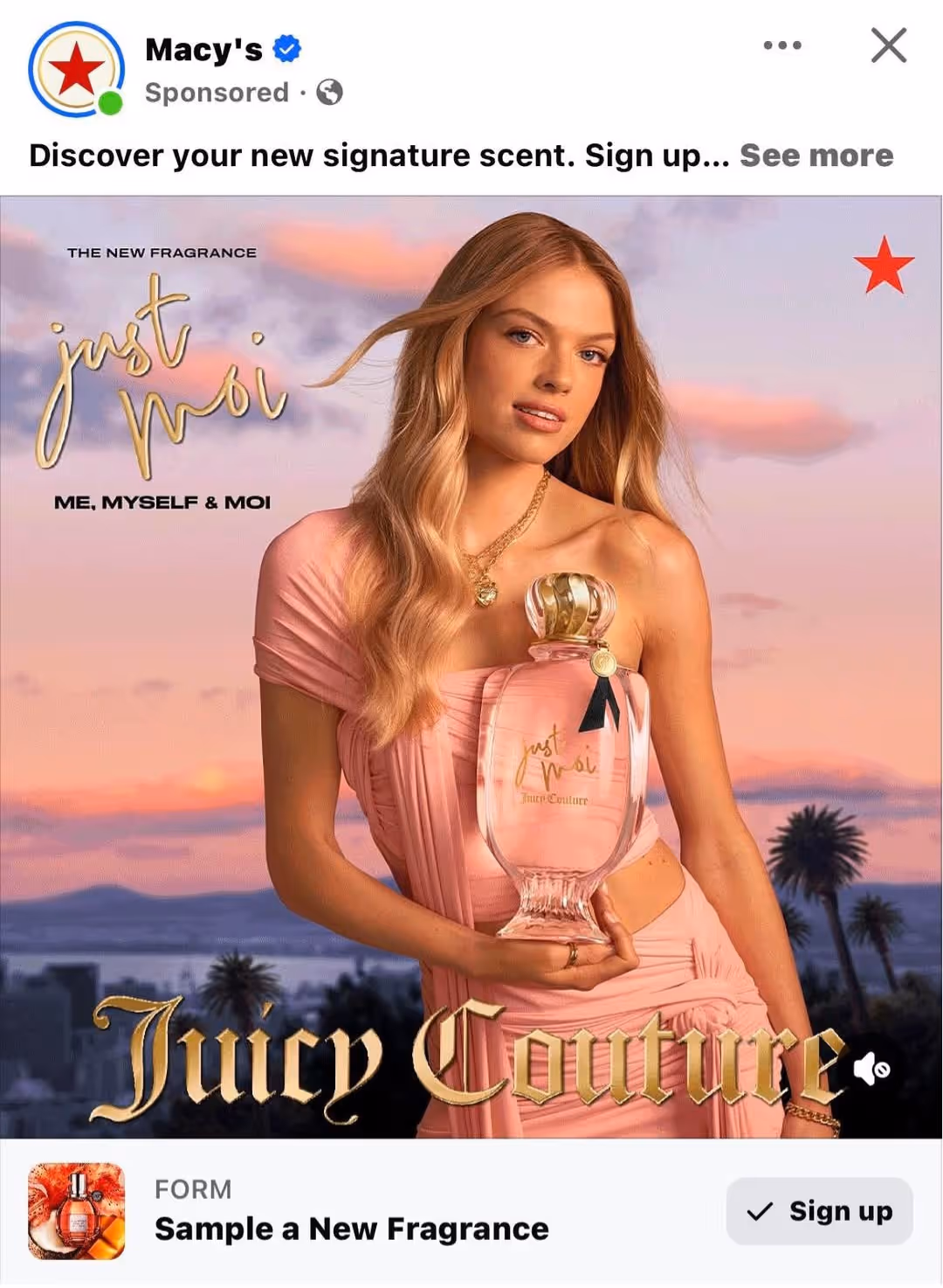 Free Juicy Couture Moi Sample: 1 Amazing Fragrance Deal