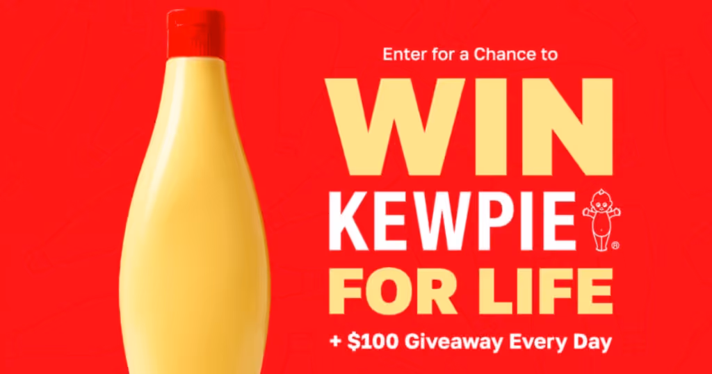 Free Kewpie Mayo: Win 1 of 101 Amazing Prizes
