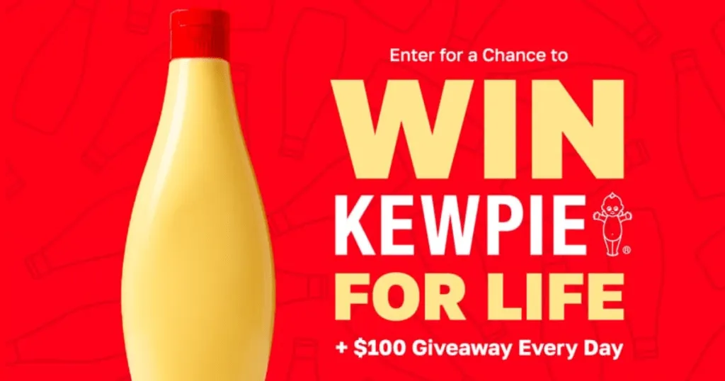 Free Kewpie Mayo: Win 1 of 101 Amazing Prizes