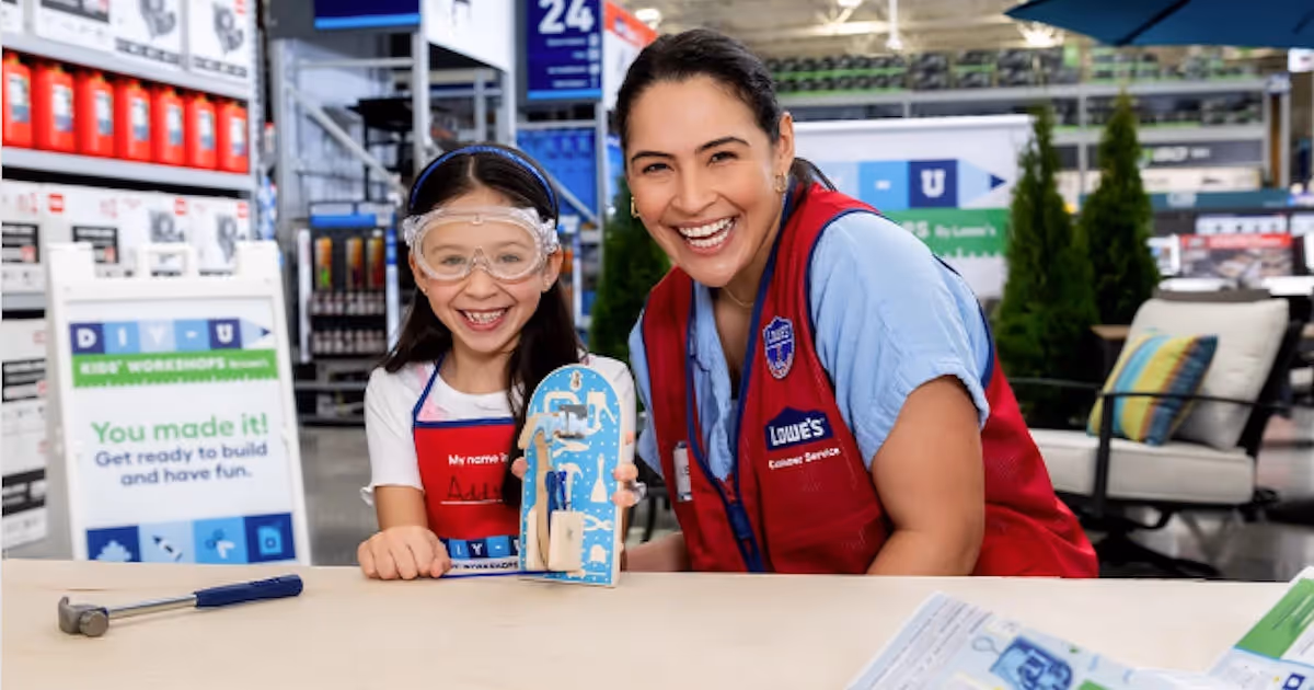 Free Kids Craft! Build a Door Knocker at Lowe's