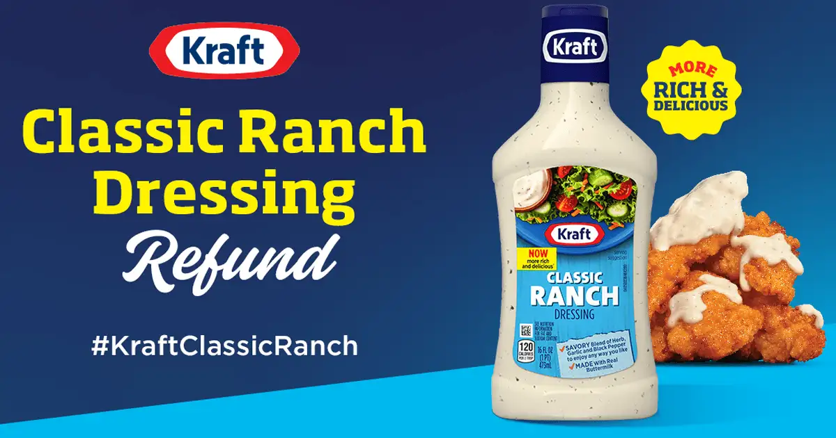 Free Kraft Ranch: Get 100% Rebate Deal!