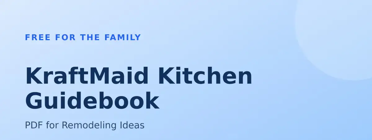 Free KraftMaid Kitchen Guidebook: PDF for Remodeling Ideas