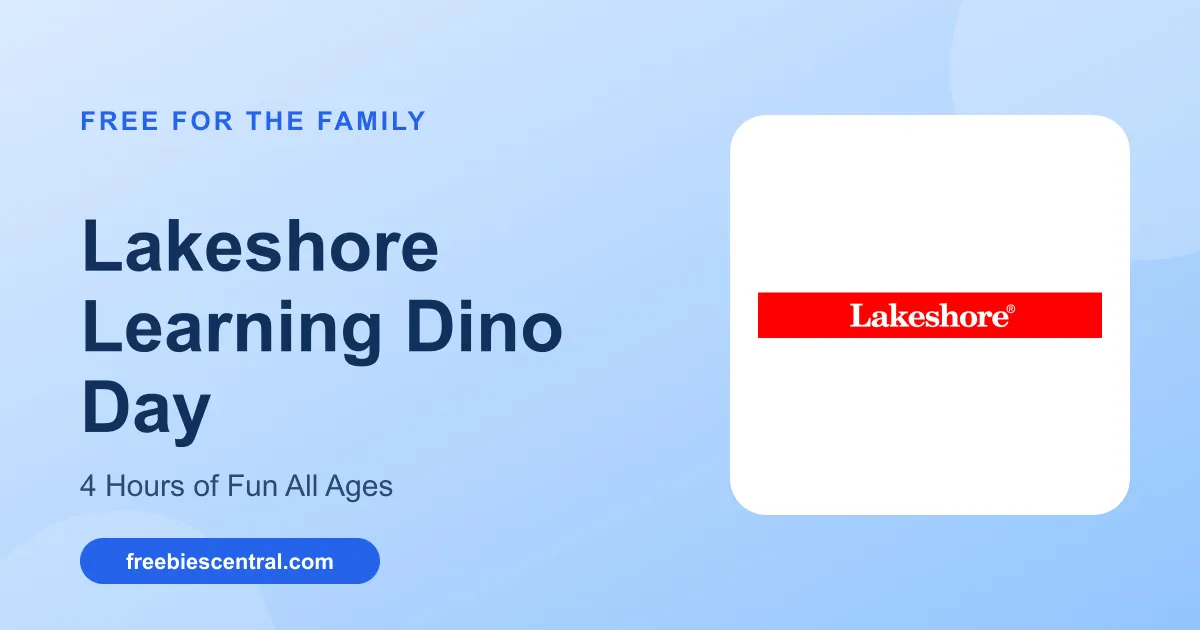 Free Lakeshore Learning Dino Day: 4 Hours of Fun! All Ages!