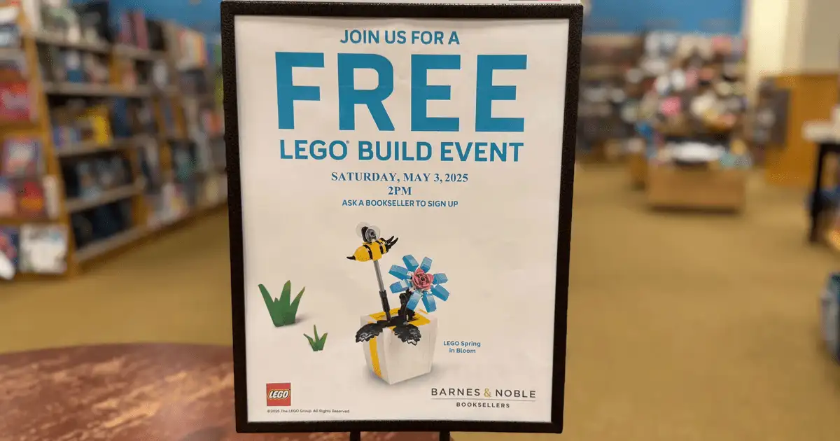 Free LEGO Spring Build! 1 Day Event at Barnes & Noble