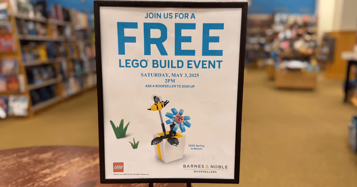 Free LEGO Spring Build! 1 Day Event at Barnes & Noble