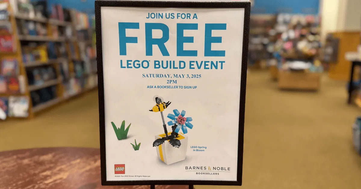Free LEGO Spring Build! 1 Day Event at Barnes & Noble