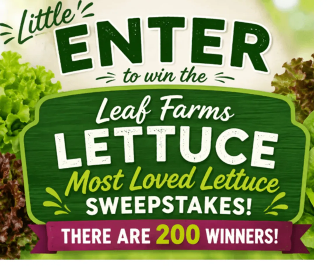 Free Little Leaf Farms Lettuce Most Loved Lettuce Sweepstakes (200 WINNERS)