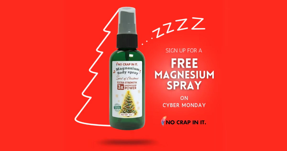Free Magnesium Spray: 1 Amazing Cyber Monday Deal