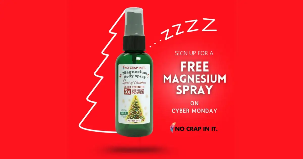 Free Magnesium Spray: 1 Amazing Cyber Monday Deal