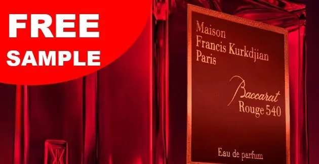 Free Maison Francis Kurkdjian Baccarat Rouge 540 Extrait Sample: Free Shipping in the Mail and No Cost