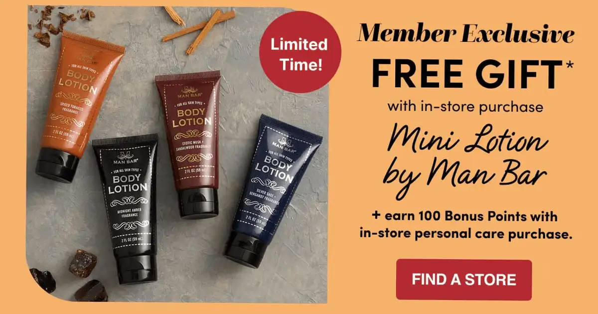 Free Man Bar Lotion: Get 1 Sample at World Market!