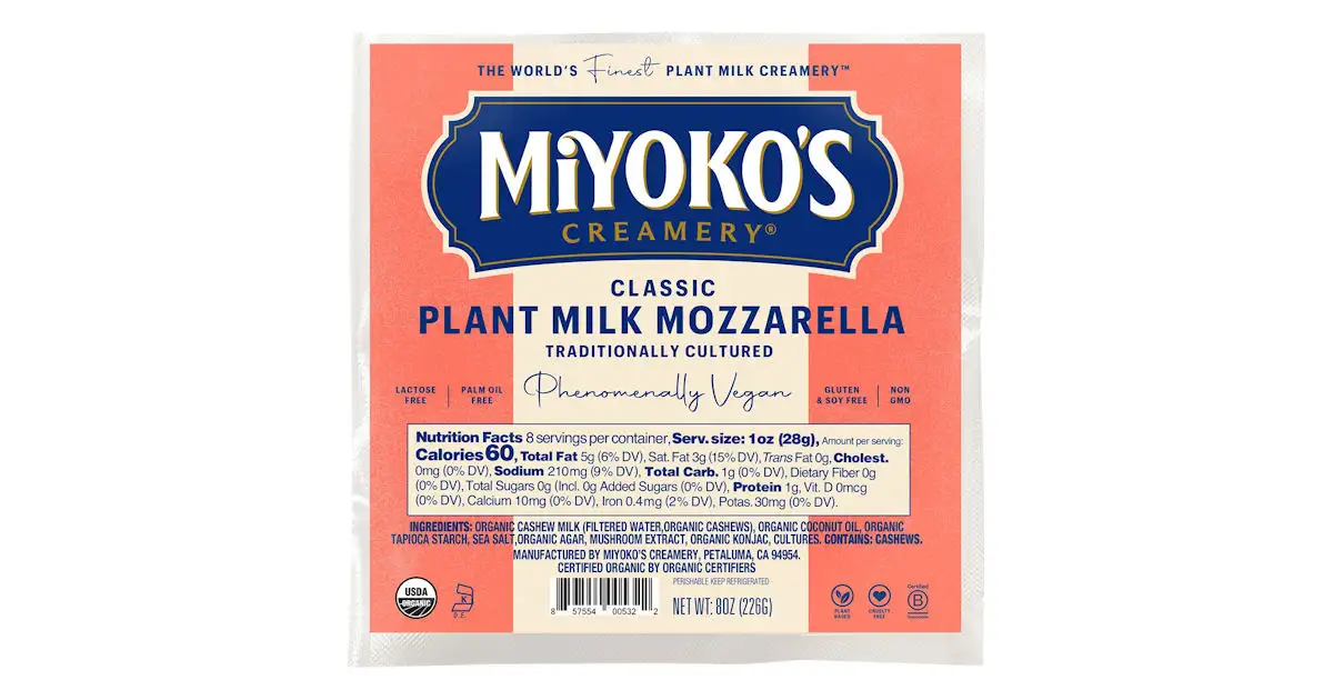 Free Miyoko's Mozzarella: Claim 1 of 10,000 Coupons!