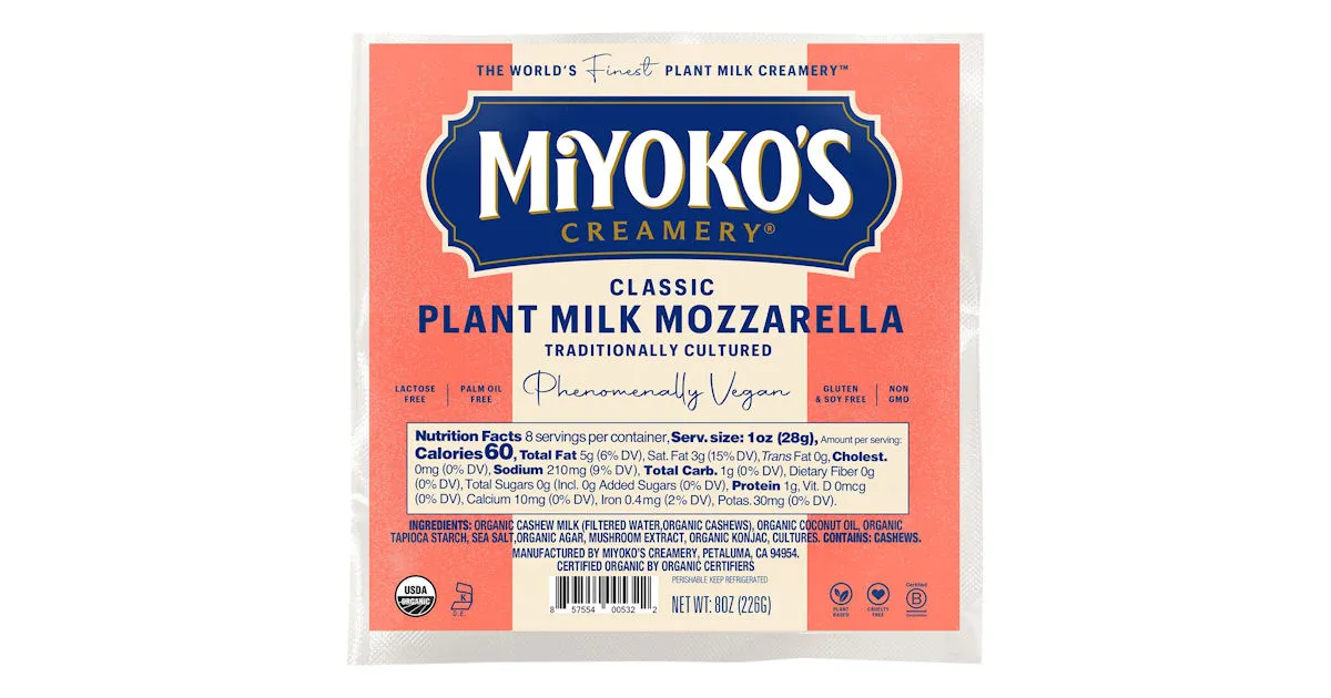 Free Miyoko's Mozzarella: Claim 1 of 10,000 Coupons!