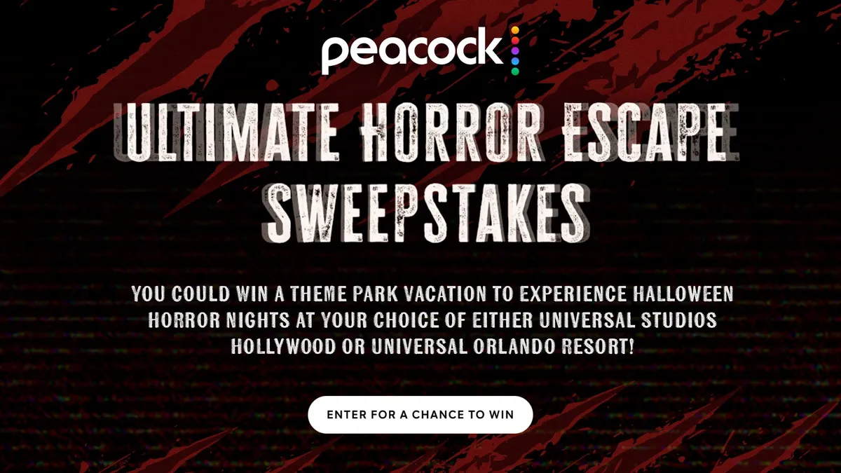 Free NBC Peacock “Ultimate Horror Escape” Sweepstakes