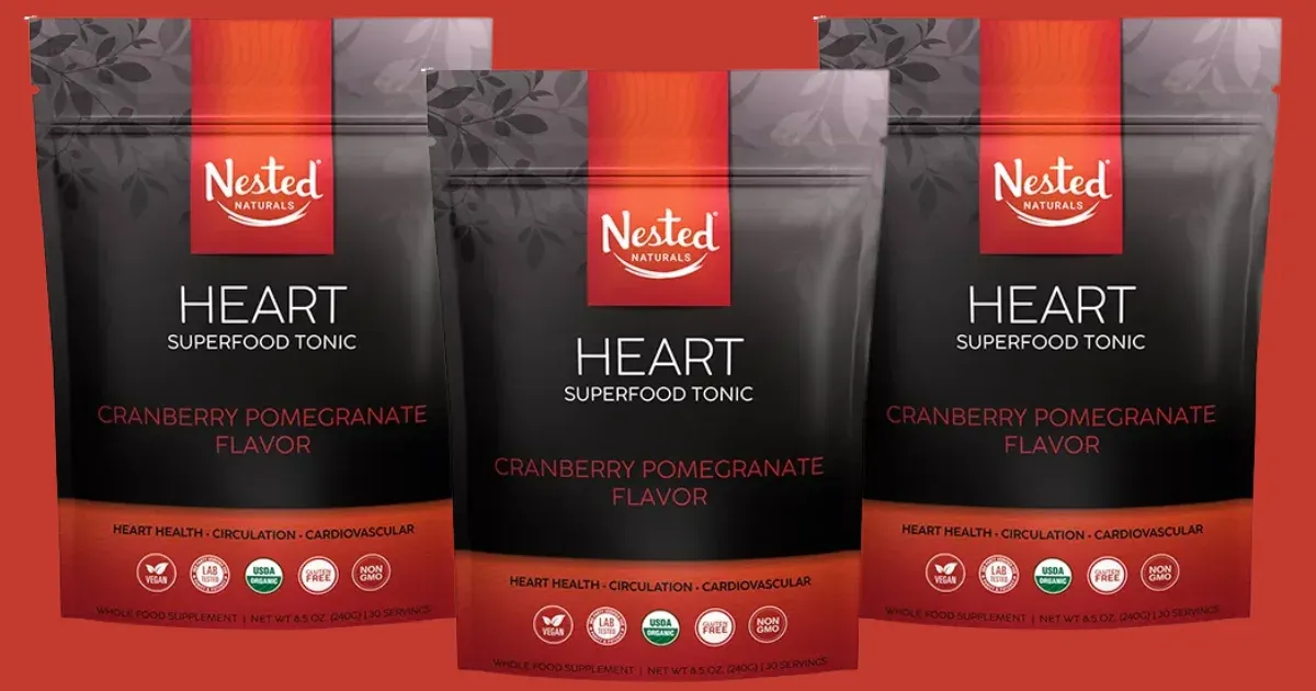 Free Nested Naturals Heart Superfood Tonic: Boost Energy & Heart Health!