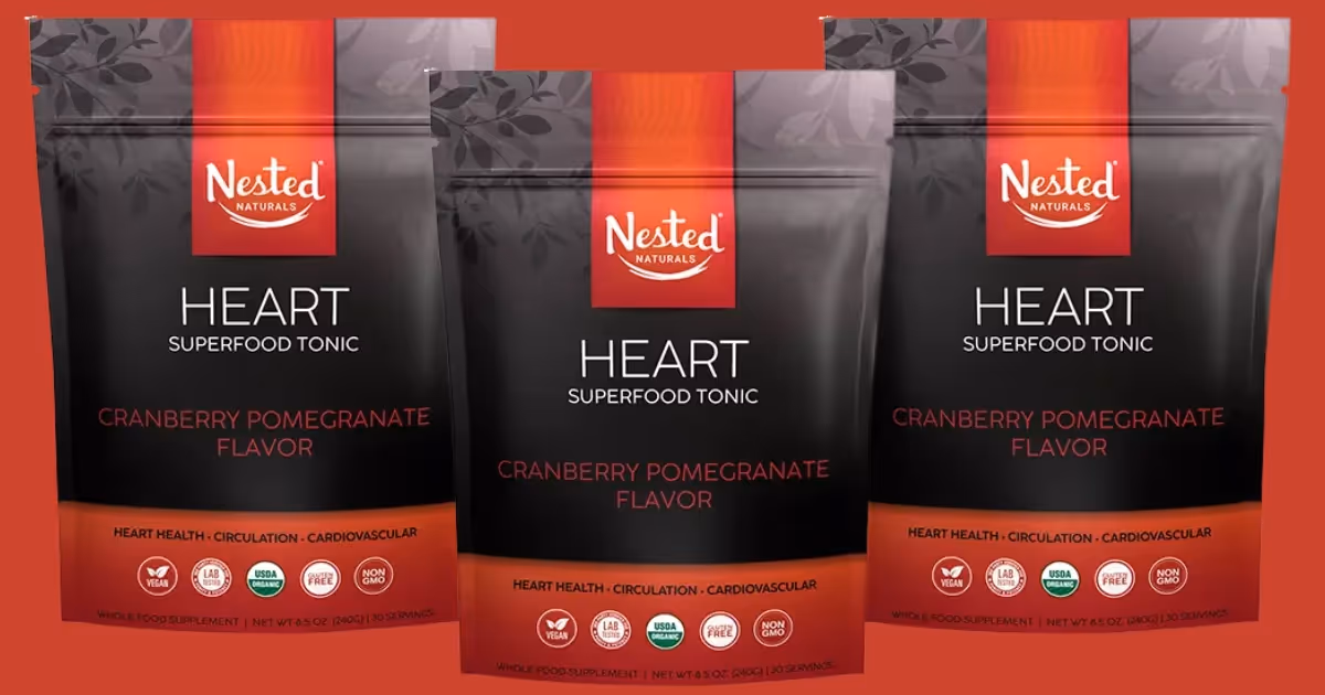 Free Nested Naturals Heart Superfood Tonic: Boost Energy & Heart Health!