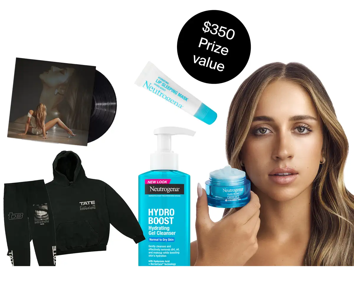 Free Neutrogena x Tate McRae Prize Pack: Win 6 Items!