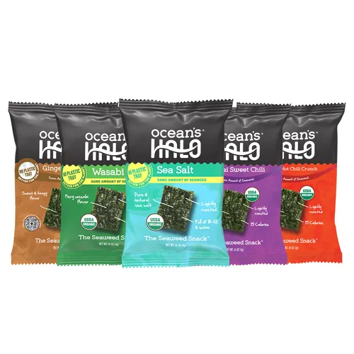 FREE OCEAN’S HALO Trayless Seaweed Snack!
