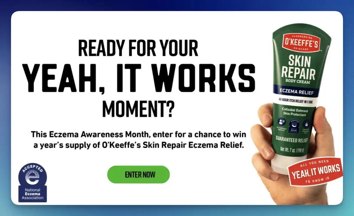Win O’Keeffe’s Skin Repair 7oz Tubes: 12 Tubes + Gear Sweepstakes