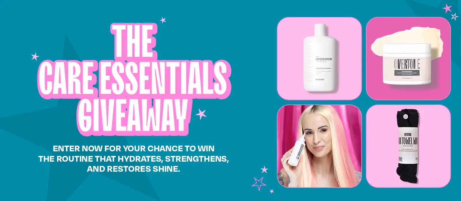 Free Overtone Care Essentials Set: Win 1 of 10 Amazing Hair Care Bundles!