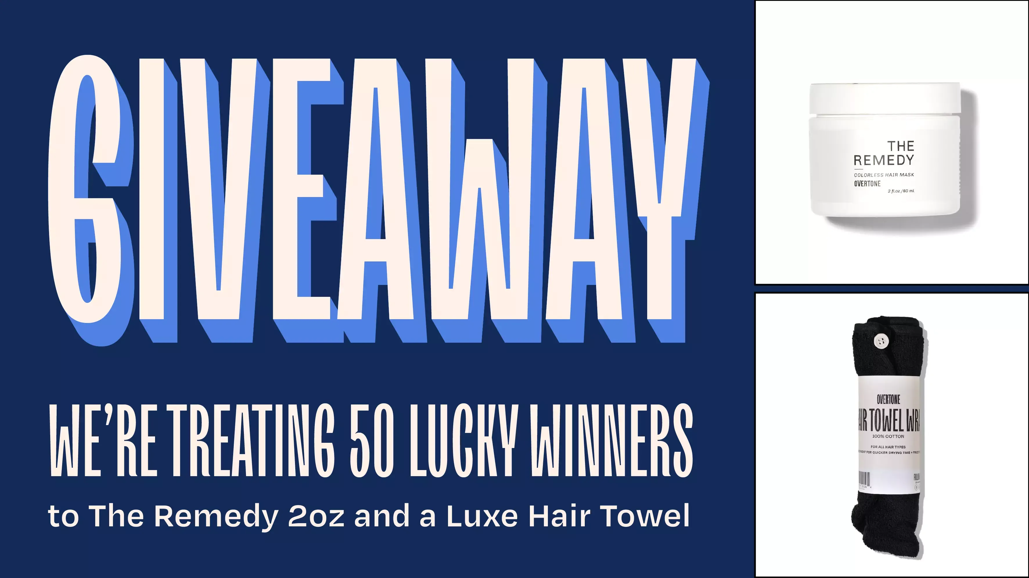 FREE oVertone Hair Mask & Towel: Hydrate Now!