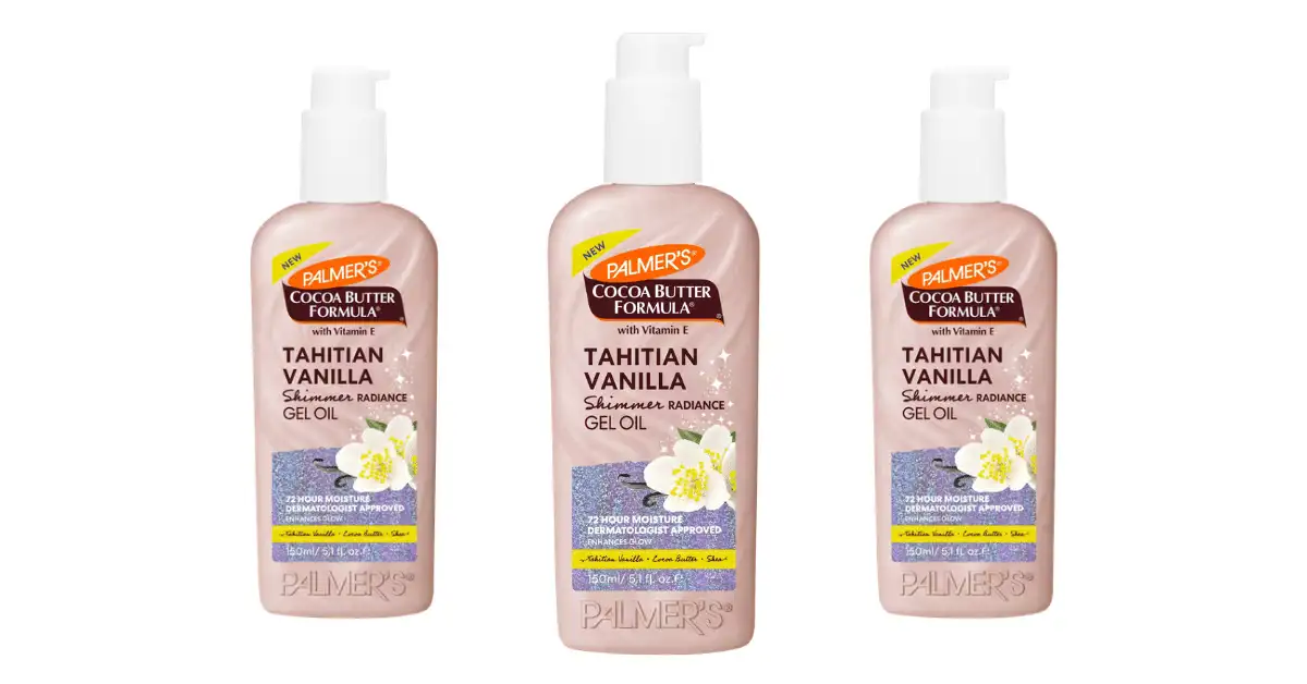 Free Palmer's Tahitian Vanilla Shimmer Gel Oil: 150ml Body Oil