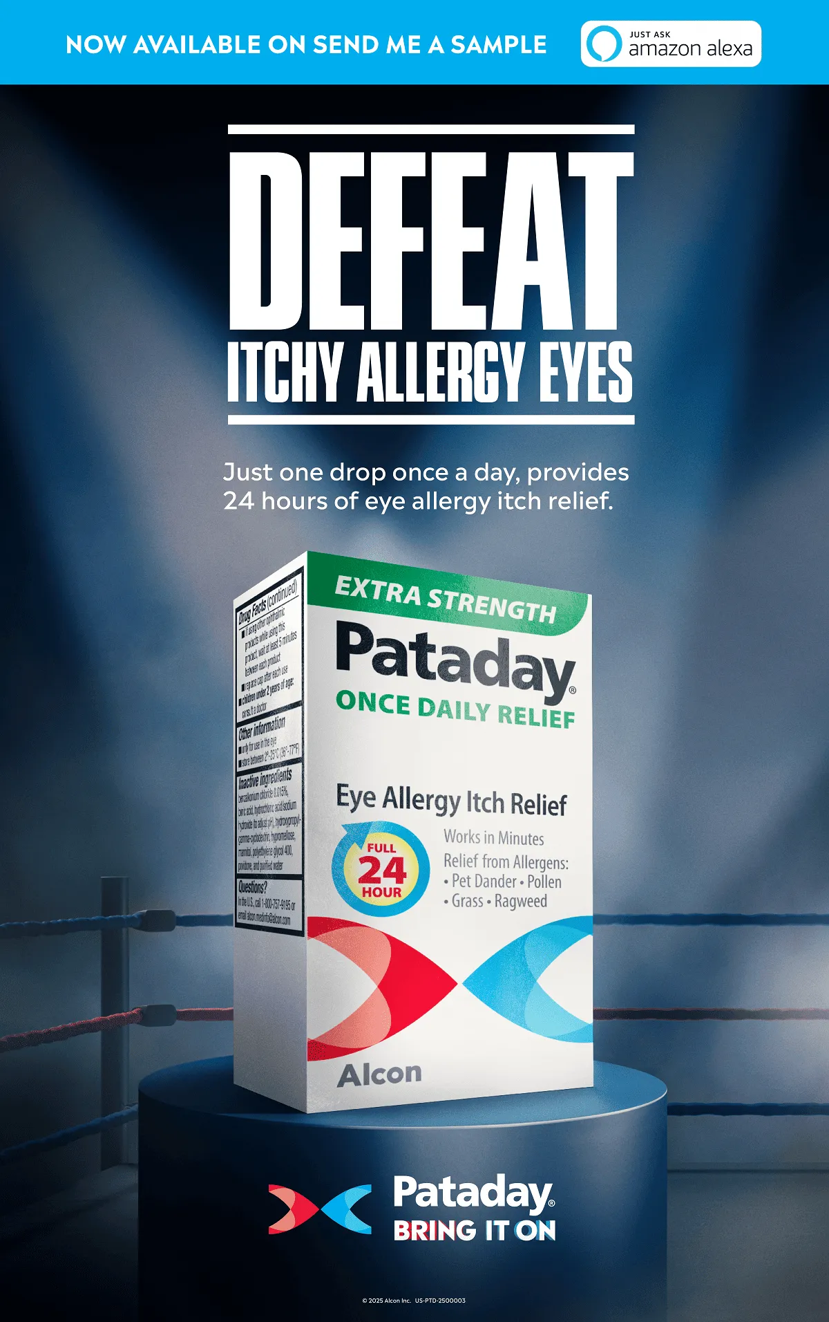 Free Pataday Once Daily Relief Eye Allergy Itch Relief Samples