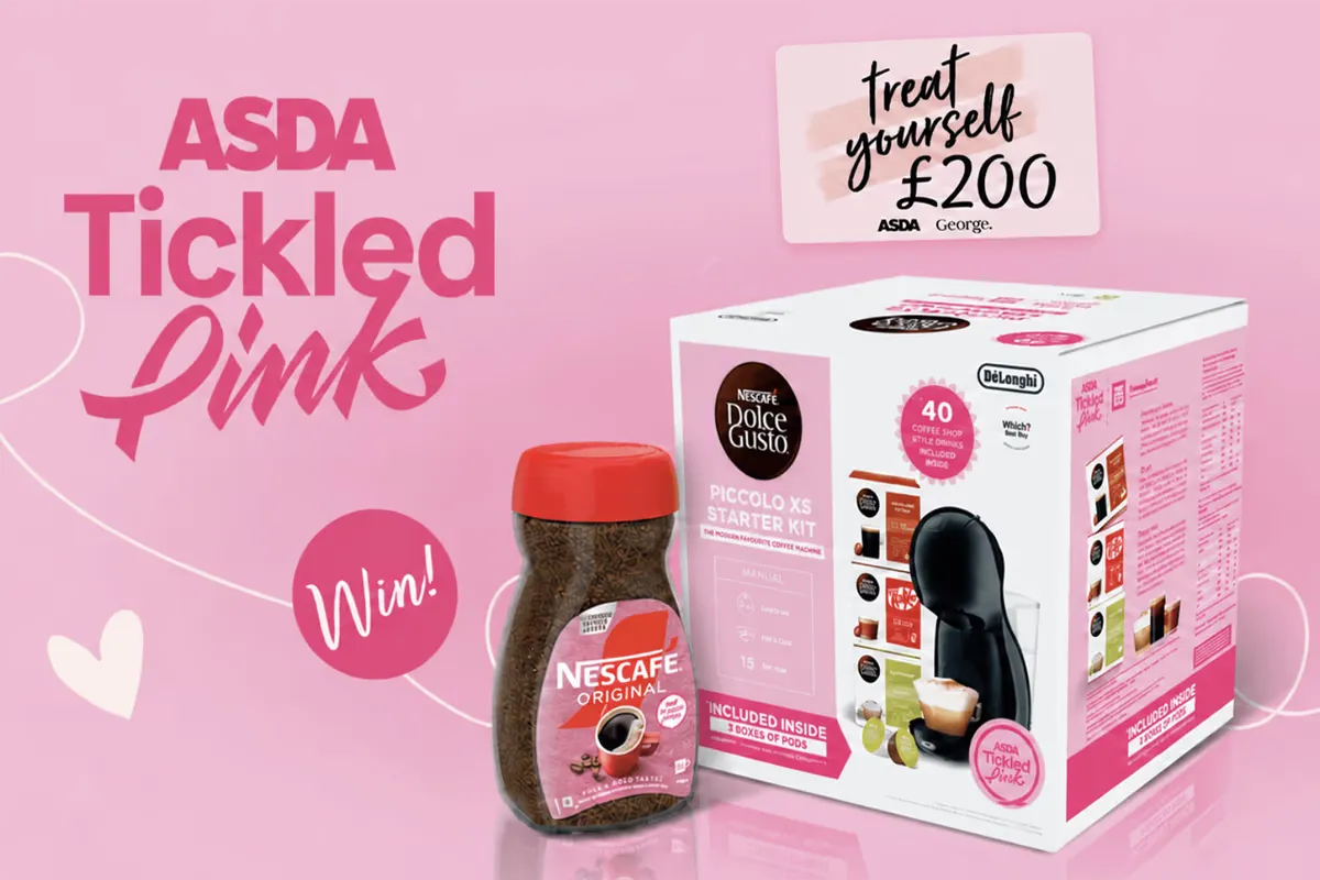 Free Pink Coffee Bundle + £200 Asda Voucher (UK)