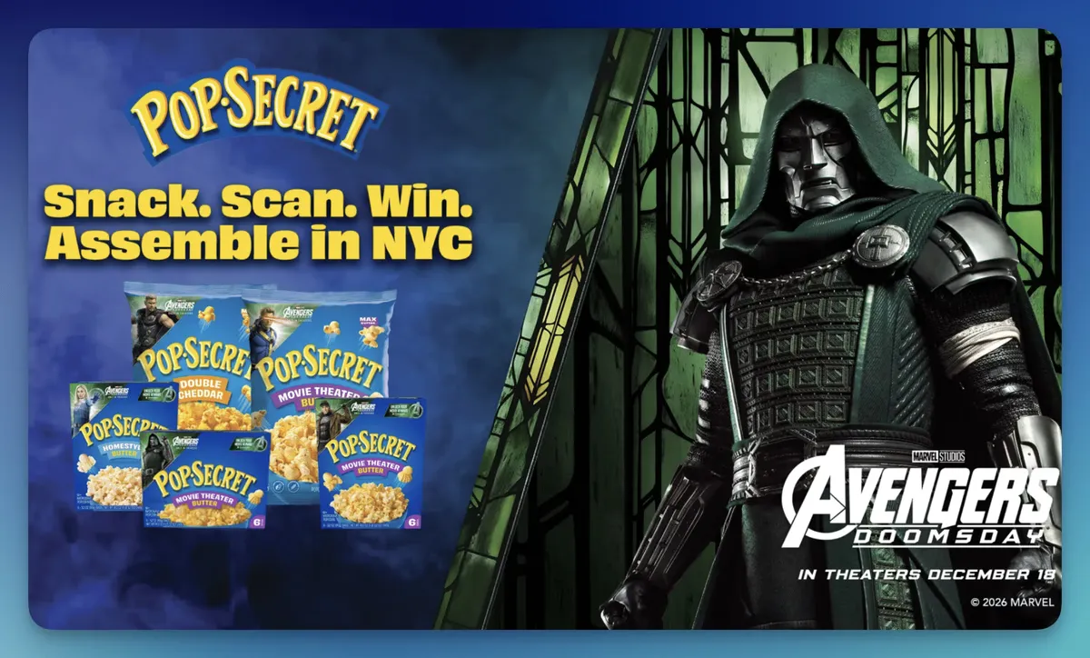 Free Pop Secret Assemble in NYC Sweepstakes (51 Winners)