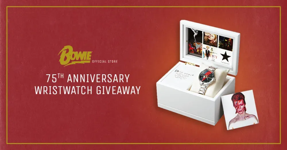 FREE PREMICO David Bowie 75th Anniversary Wristwatch
