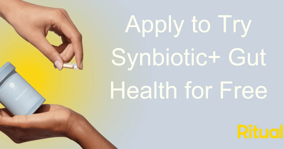 Free Ritual Synbiotic+: 1,000 Gut Health Samples!