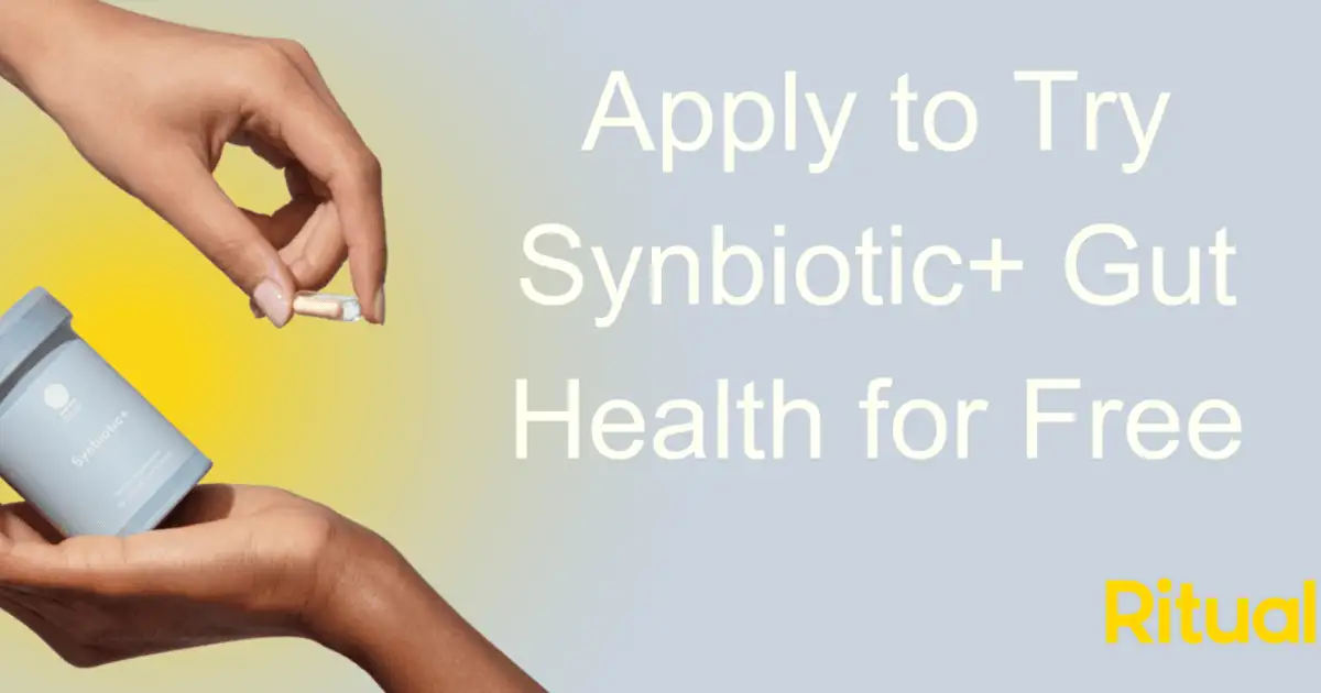 Free Ritual Synbiotic+: 1,000 Gut Health Samples!