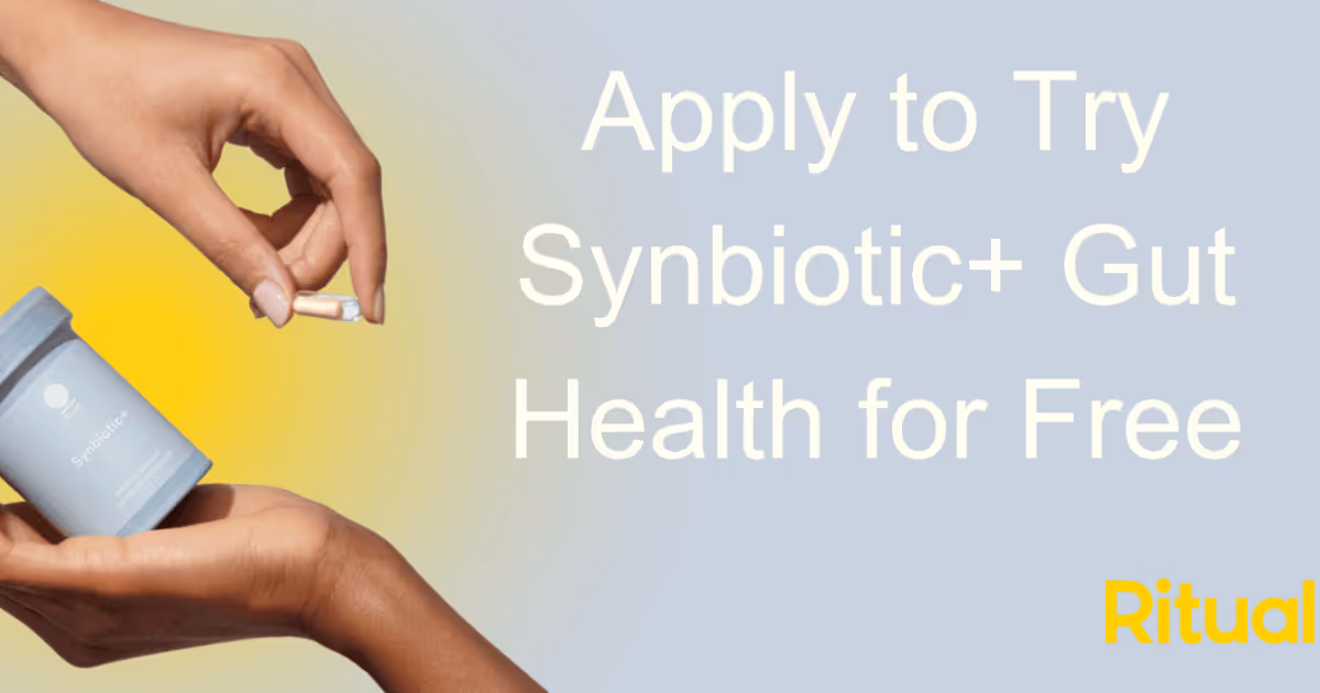 Free Ritual Synbiotic+: 1,000 Gut Health Samples!