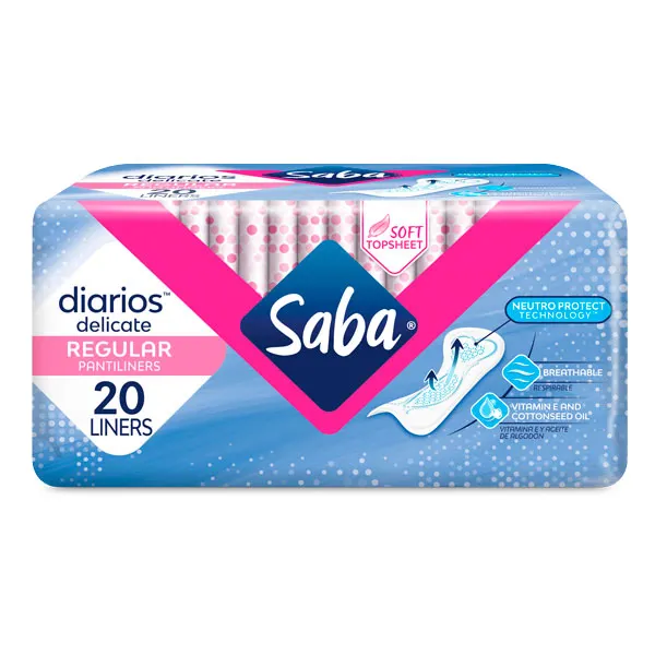 Free Saba Pantiliners: Get a Sample Pack with Free Shipping!