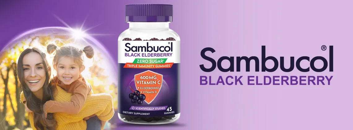 Free Sambucol Gummies: 3-Way Immunity Boost!