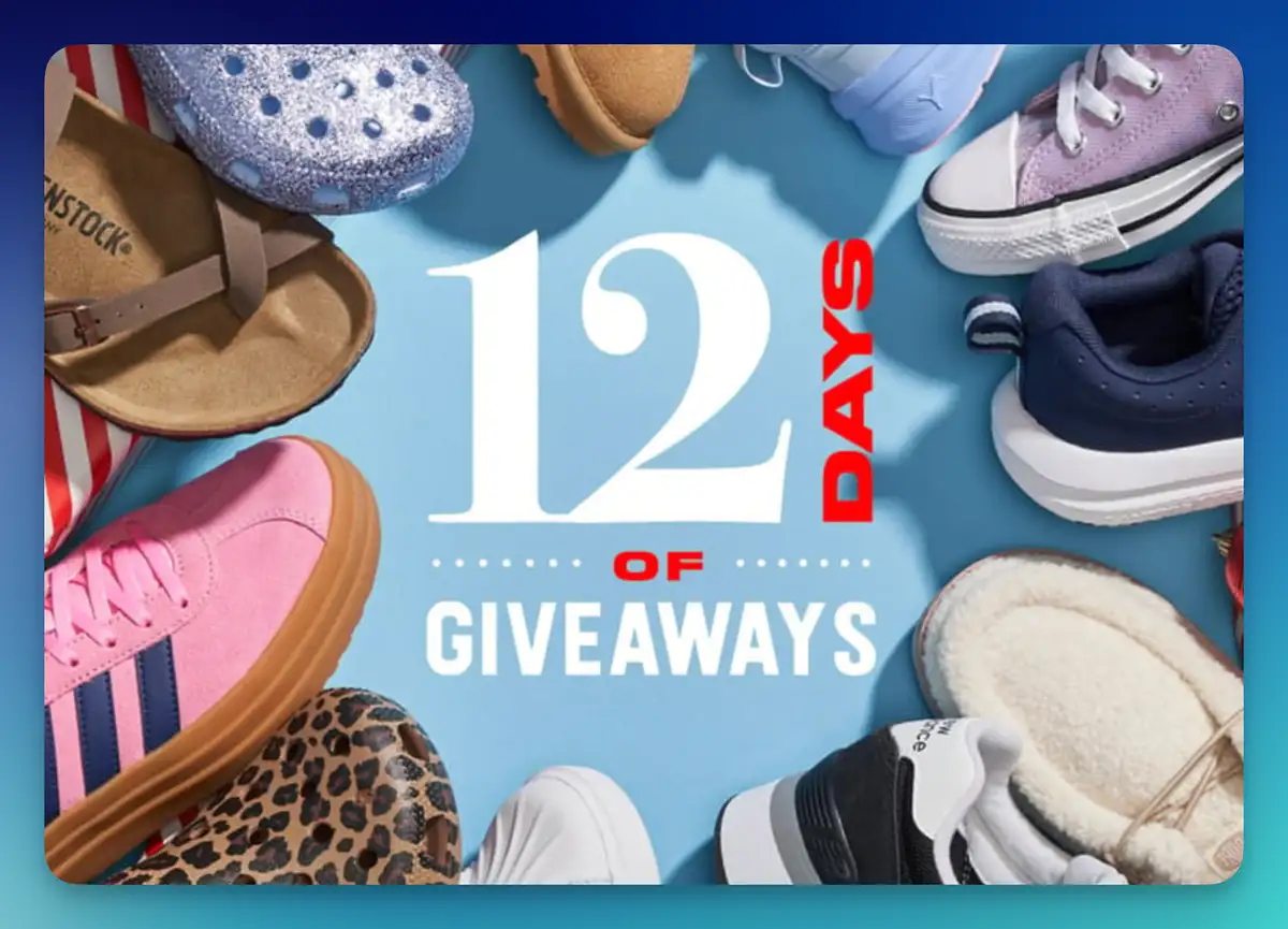 Free Shoe Sensation 12 Day Giveaway