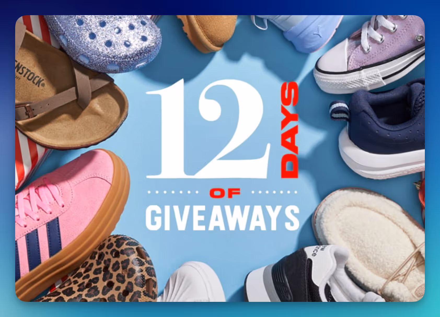 Free Shoe Sensation 12 Day Giveaway