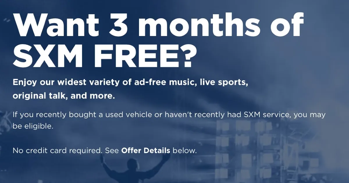 Free Sirius XM: Get 3 Months of Satellite Radio + 100+ Channels!