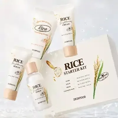 Free SKINFOOD Rice Brightening Starter Kit: Get 5 Awesome Skincare Products Now!