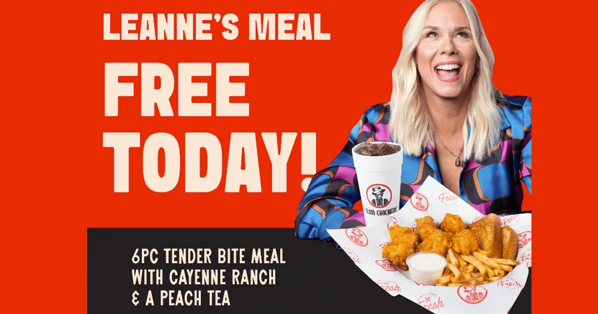 Free Slim Chickens Meal: Grab 6 Tenders & Tea Today!