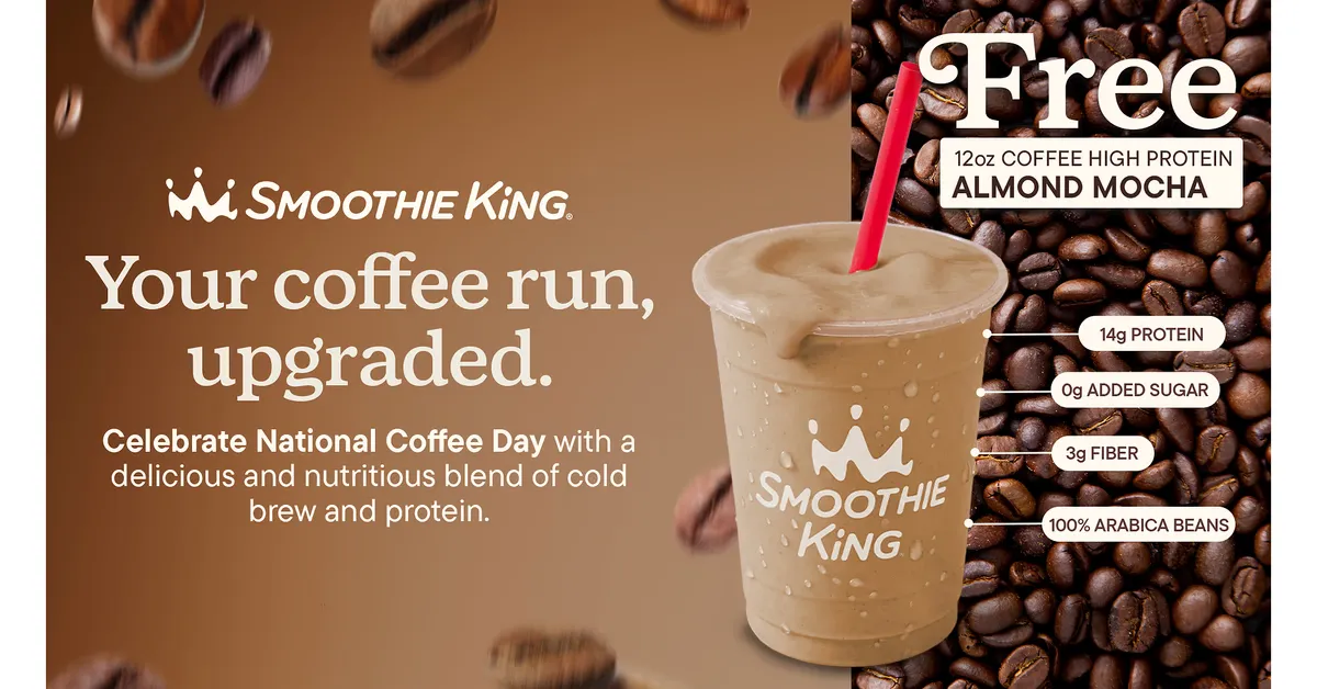 Free Smoothie King Protein Coffee Smoothie for Rewards Members