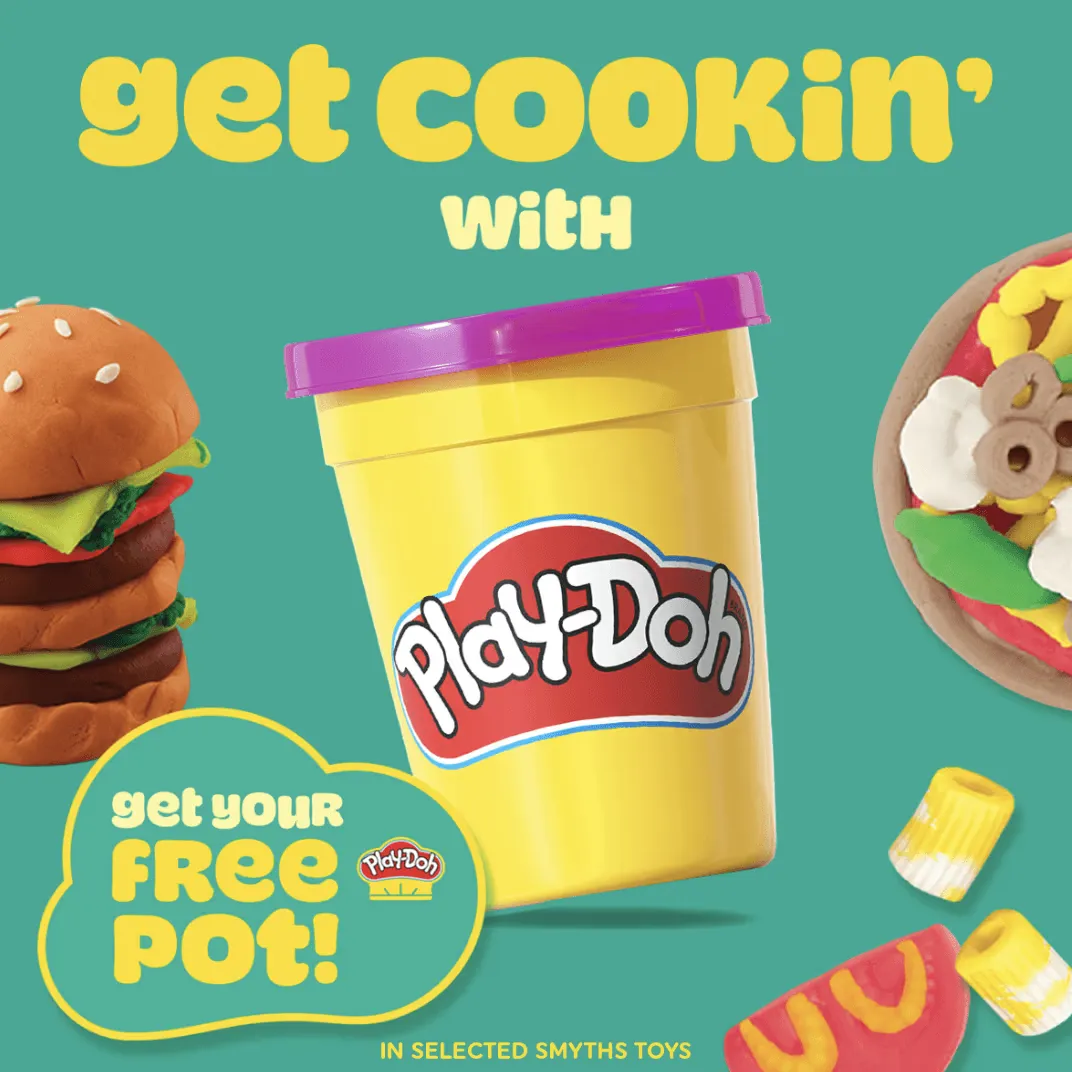 Free Smyths Play-Doh Pot: Pick Up Cooking Kit 10-25 Oct
