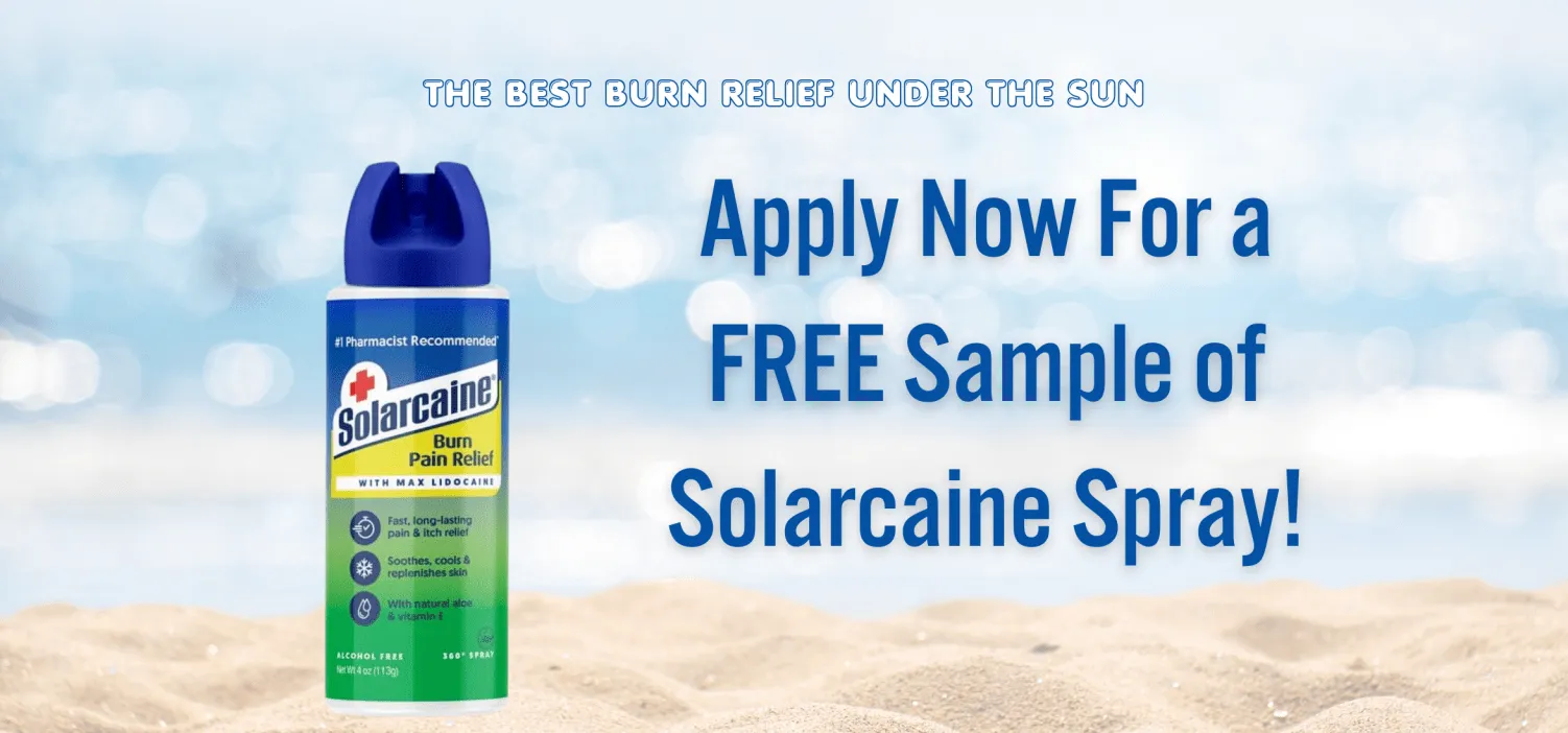 Free Solarcaine Aloe: Claim 1 Soothing Sunburn Relief!