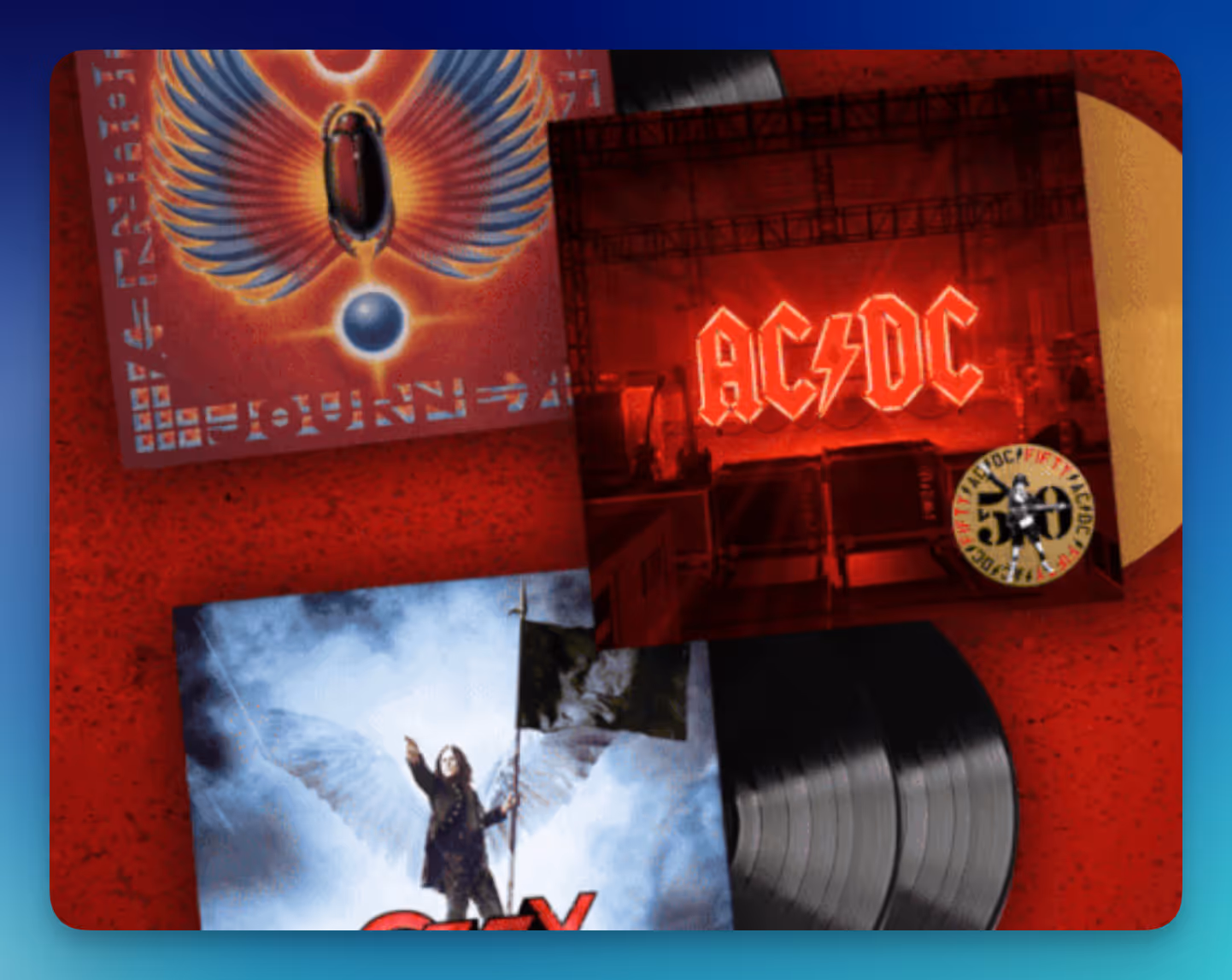 Free Sony Music: Win Classic Rock Vinyl Bundle!