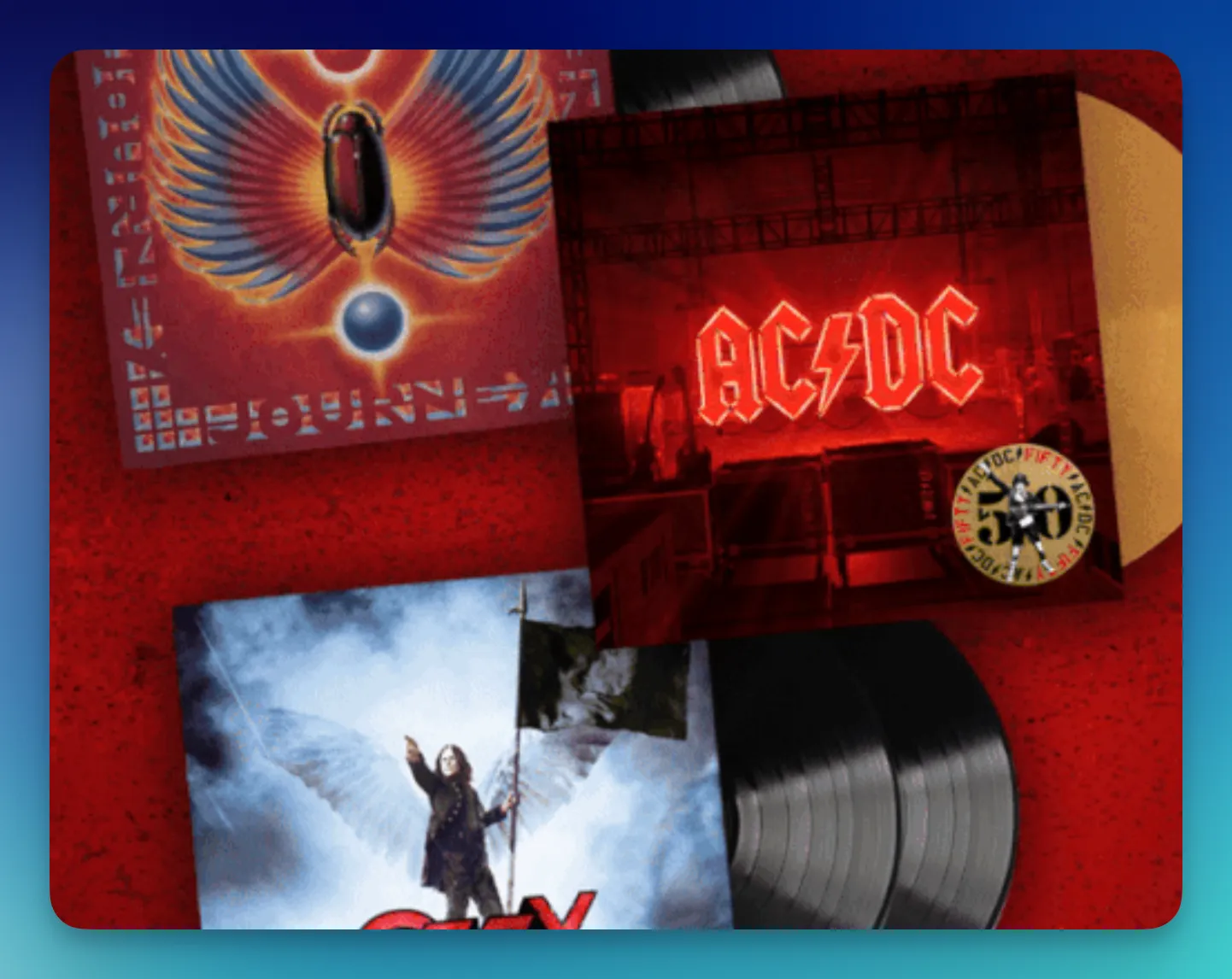 Free Sony Music: Win Classic Rock Vinyl Bundle!