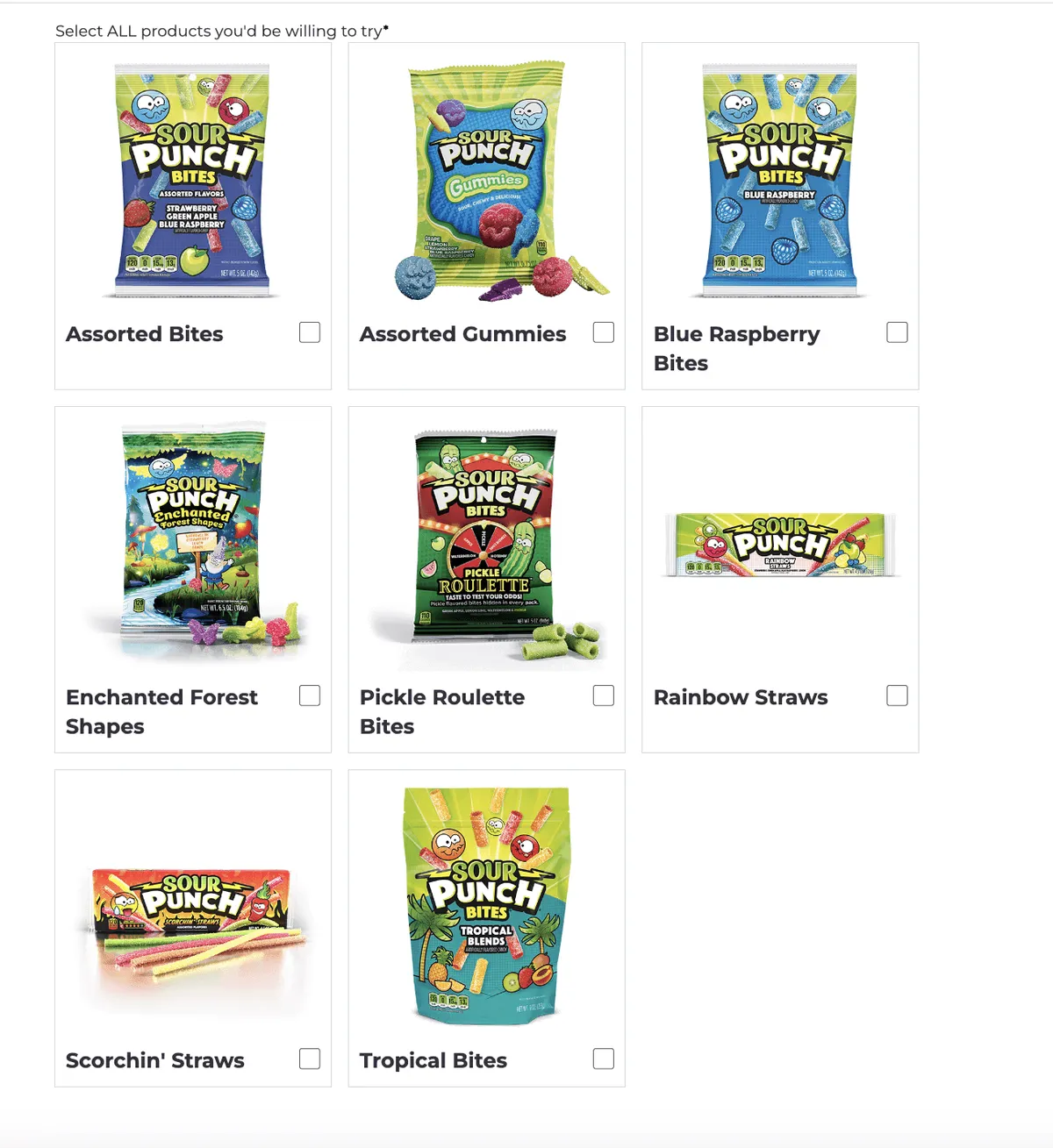 Free Sour Punch candy samples: Join the Sample Squad