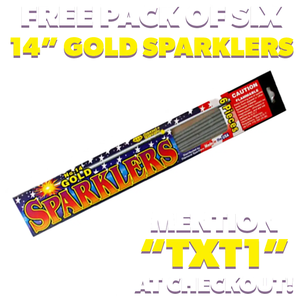 Free Sparklers Deal: Get 1 Pack at Phantom Fireworks!
